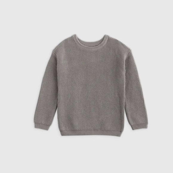 Quince Other - Quince 100% Organic Cotton Fisherman Tunic Sweater Grey 4T